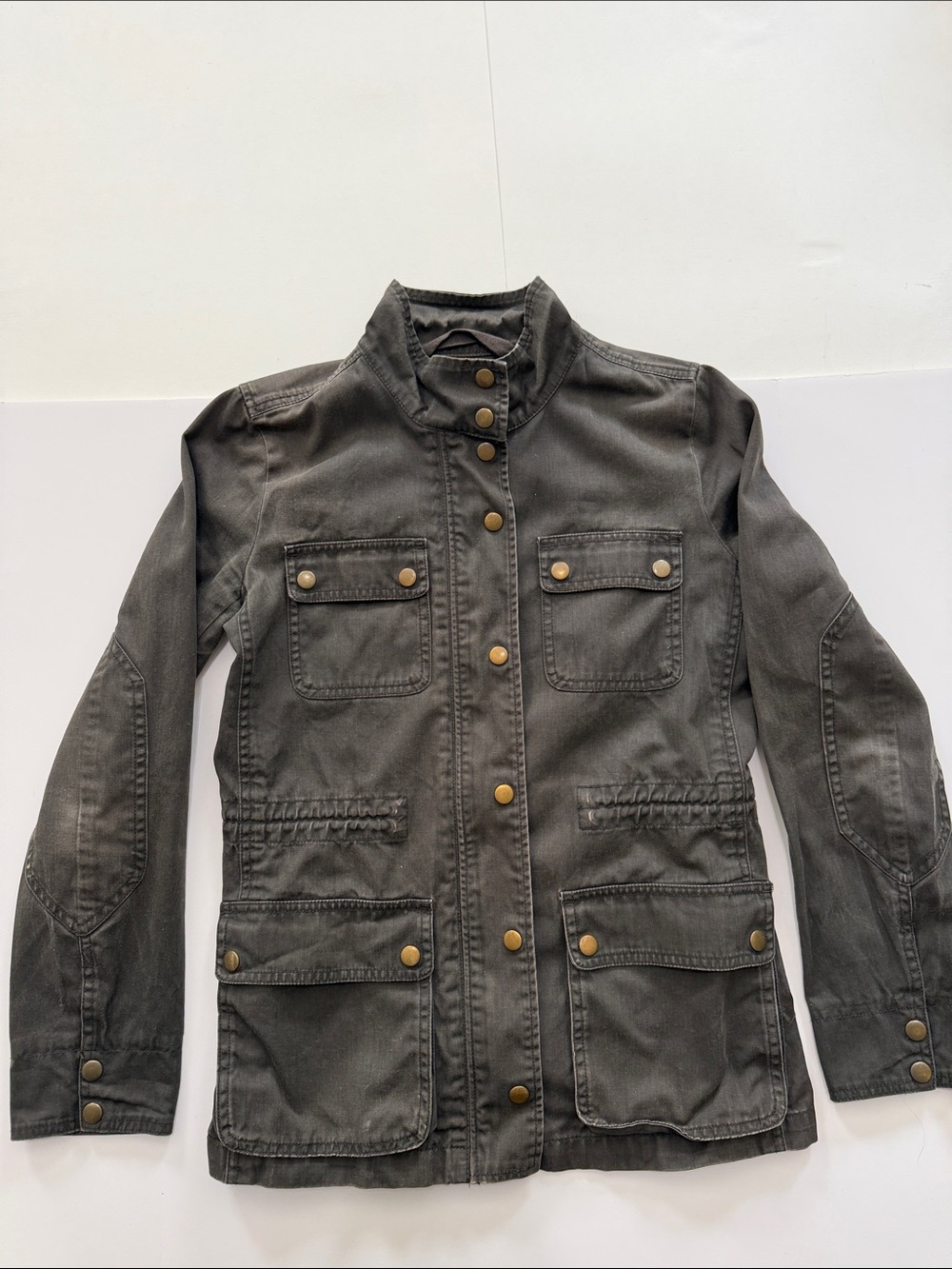 Women’s J Crew Relaxed Boyfriend Field Jacket - Dark Gray
